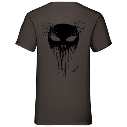 B dot K eco Mask back - V-Neck T-Shirt bright