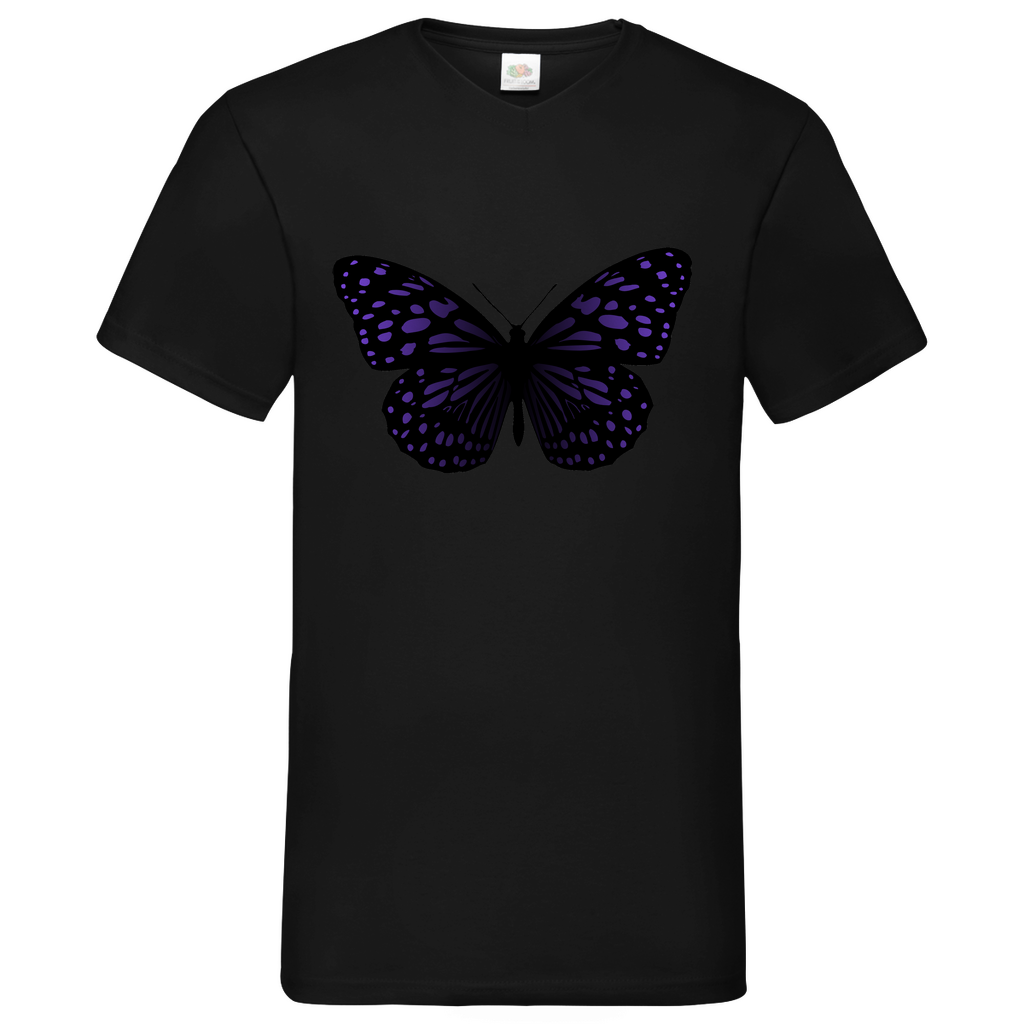 Butterfly purple - V-Neck T-Shirt