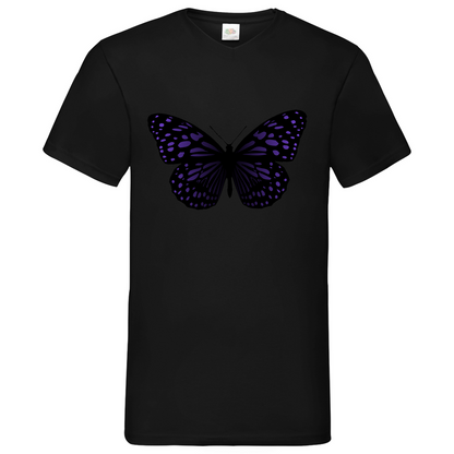 Butterfly purple - V-Neck T-Shirt