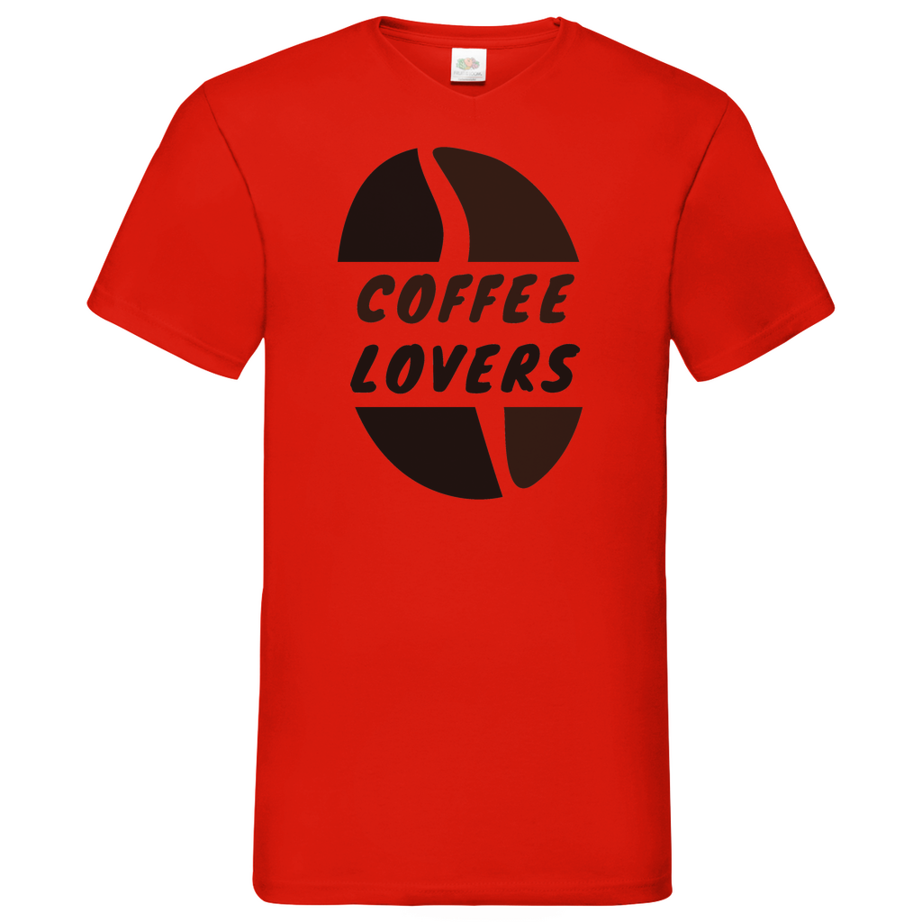 Coffee Lovers - V-Neck T-Shirt dark