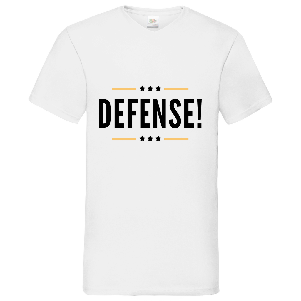 Defense - V-Neck T-Shirt bright