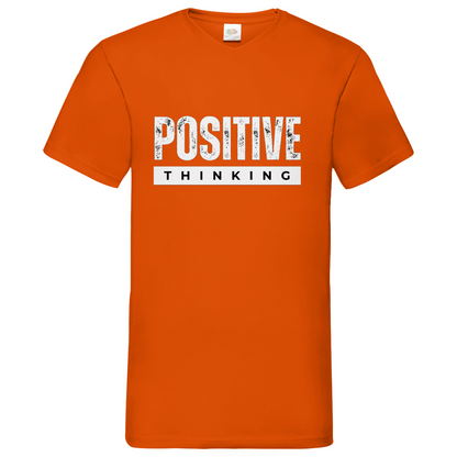 Positive Thinking- V-Neck T-Shirt dark
