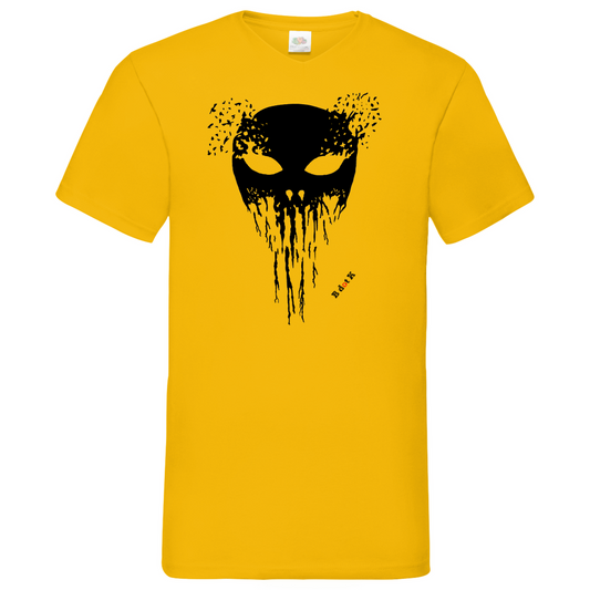 B dot K eco Mask wrecked - V-Neck T-Shirt bright