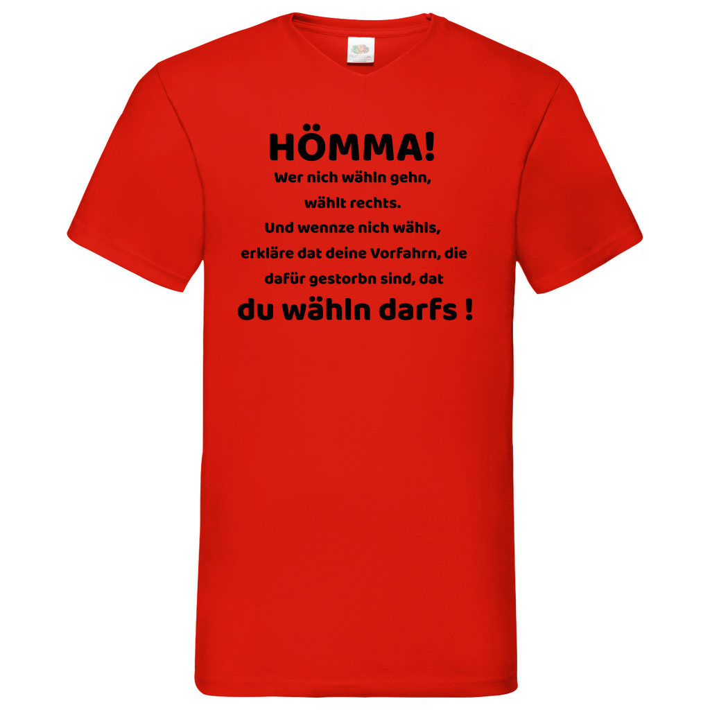 Hömma - V-Neck T-Shirt bright