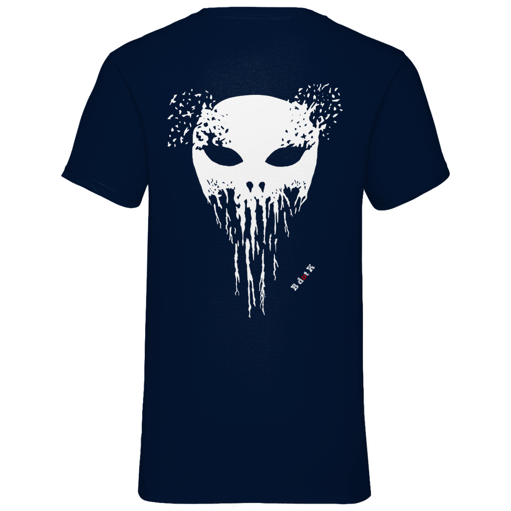 B dot K eco  Mask back - V-Neck T-Shirt dark