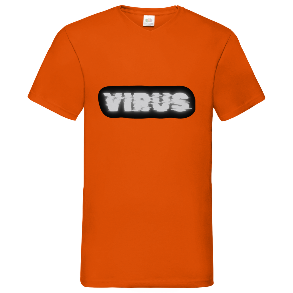 Virus - V-Neck T-Shirt - dark