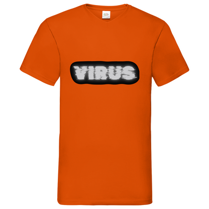 Virus - V-Neck T-Shirt - dark