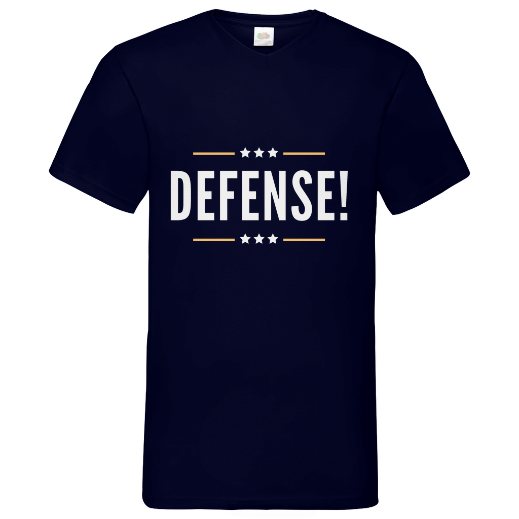 Defense - V-Neck T-Shirt dark