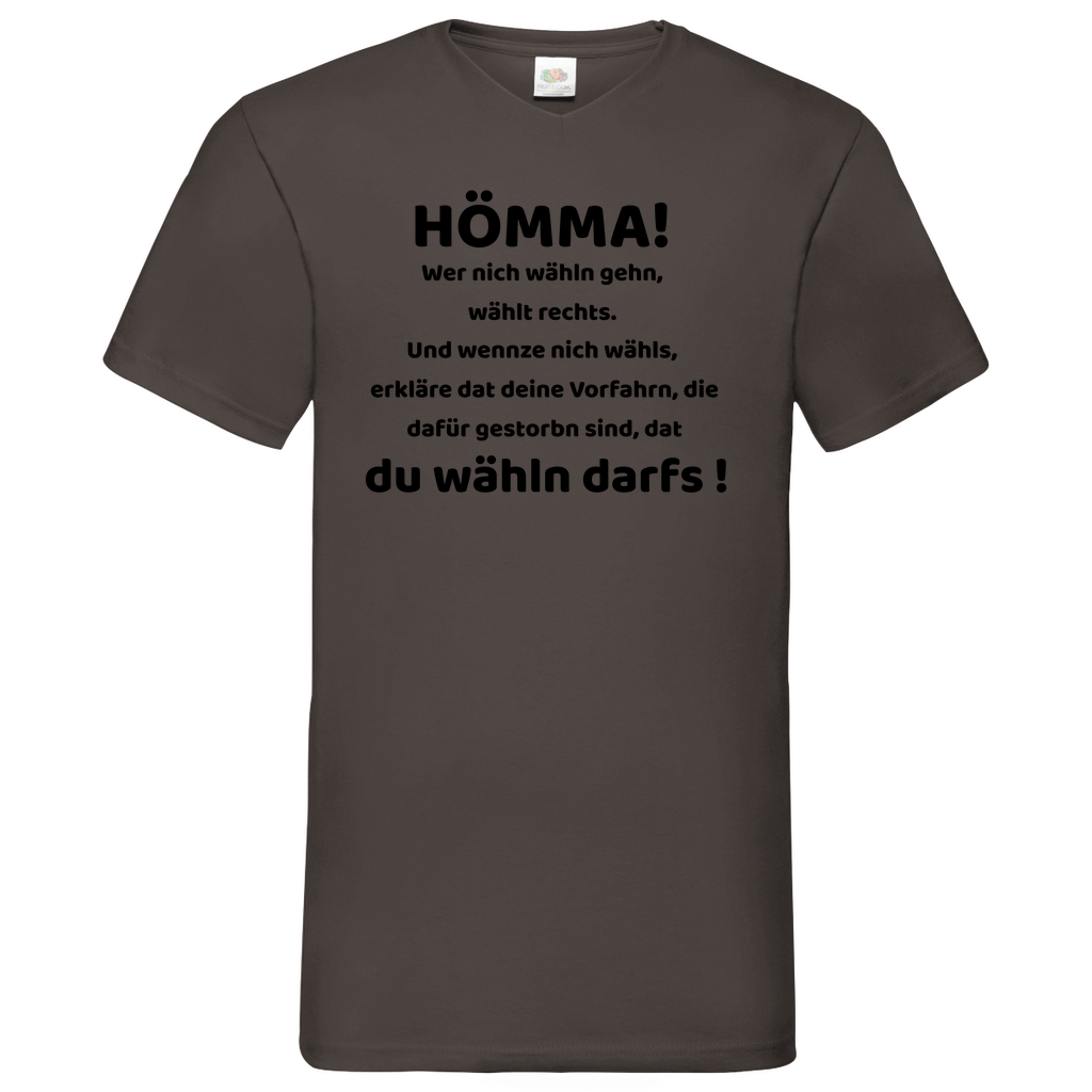 Hömma - V-Neck T-Shirt bright