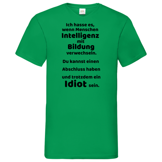 Bildung - V-Neck T-Shirt bright