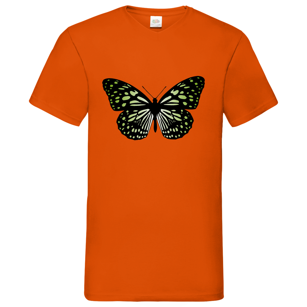 Butterfly green - V-Neck T-Shirt