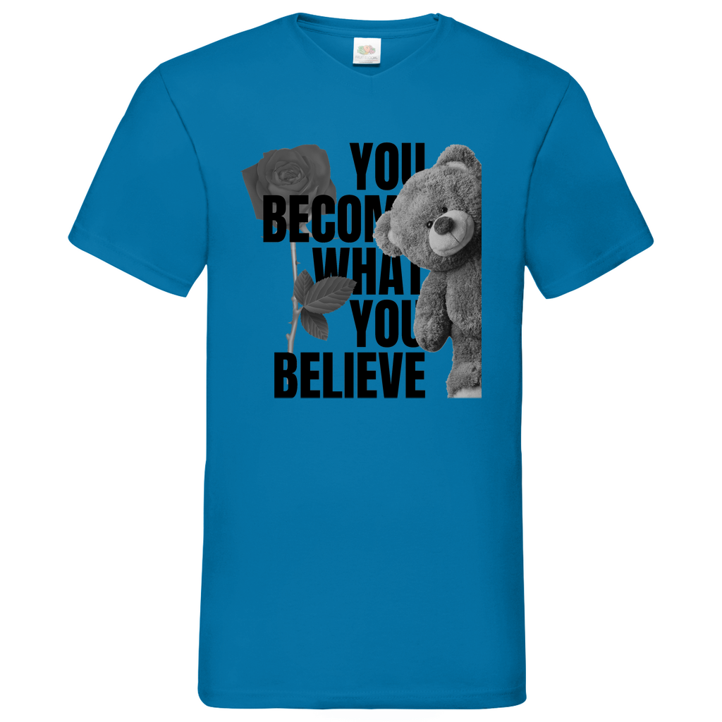 Bear  - V-Neck T-Shirt bright