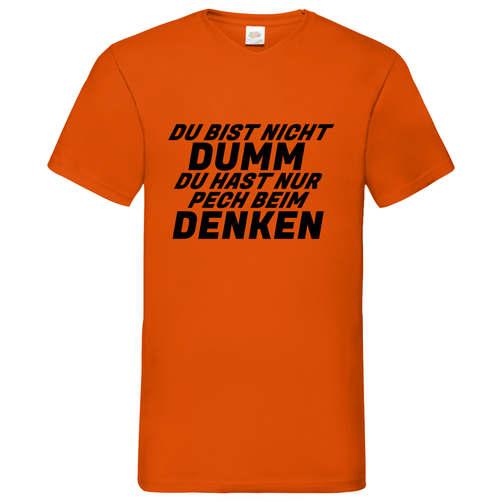 Dumm - V-Neck T-Shirt bright