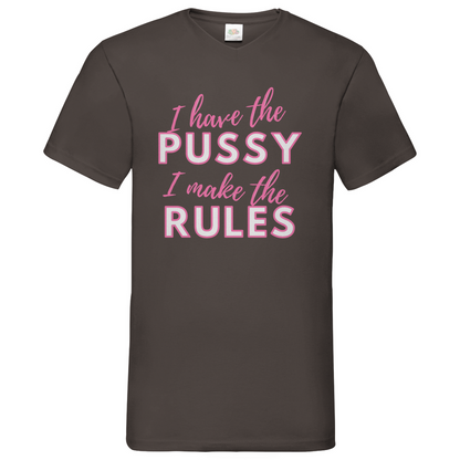 Pussy - V-Neck T-Shirt dark