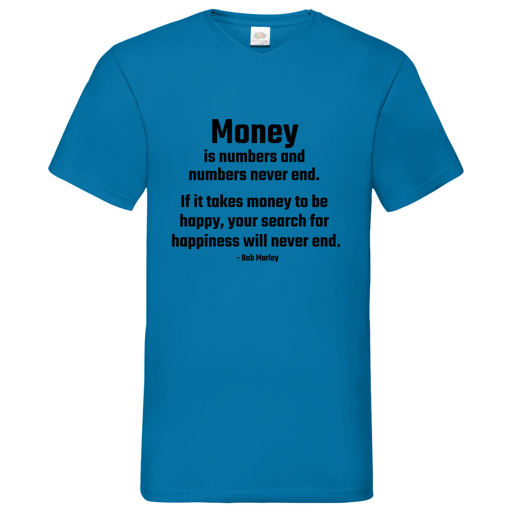 Money- V-Neck T-Shirt bright