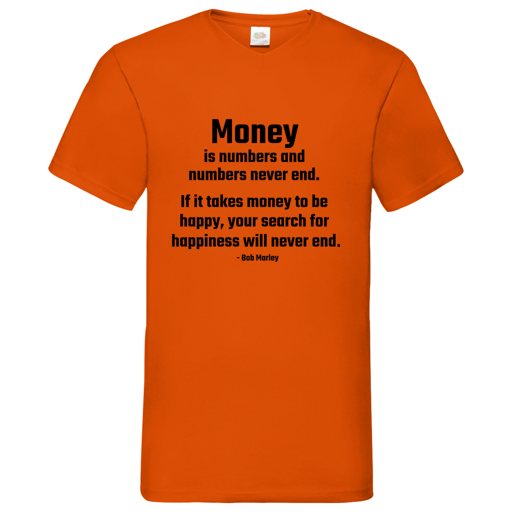 Money- V-Neck T-Shirt bright