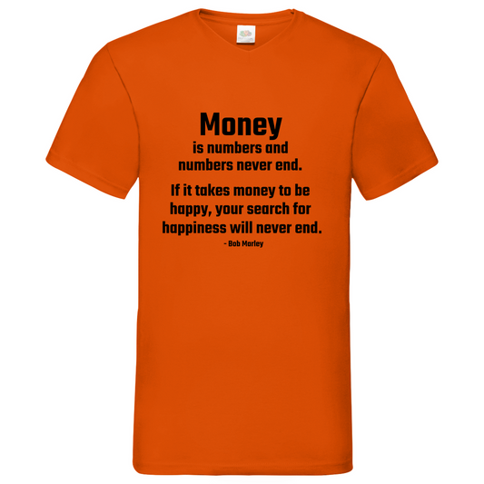 Money- V-Neck T-Shirt bright