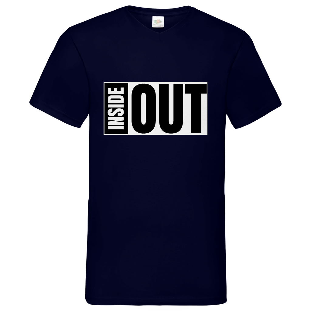 Inside Out - V-Neck T-Shirt - dark