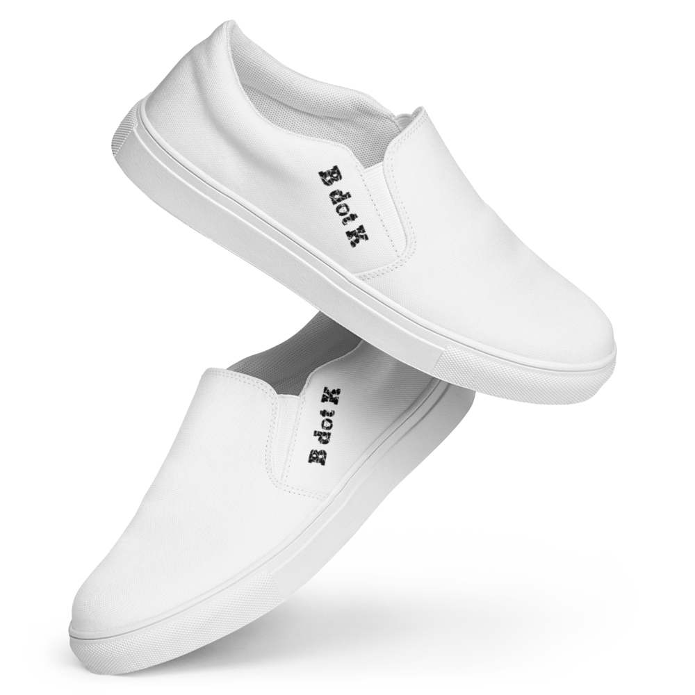 College shoes white B dot K