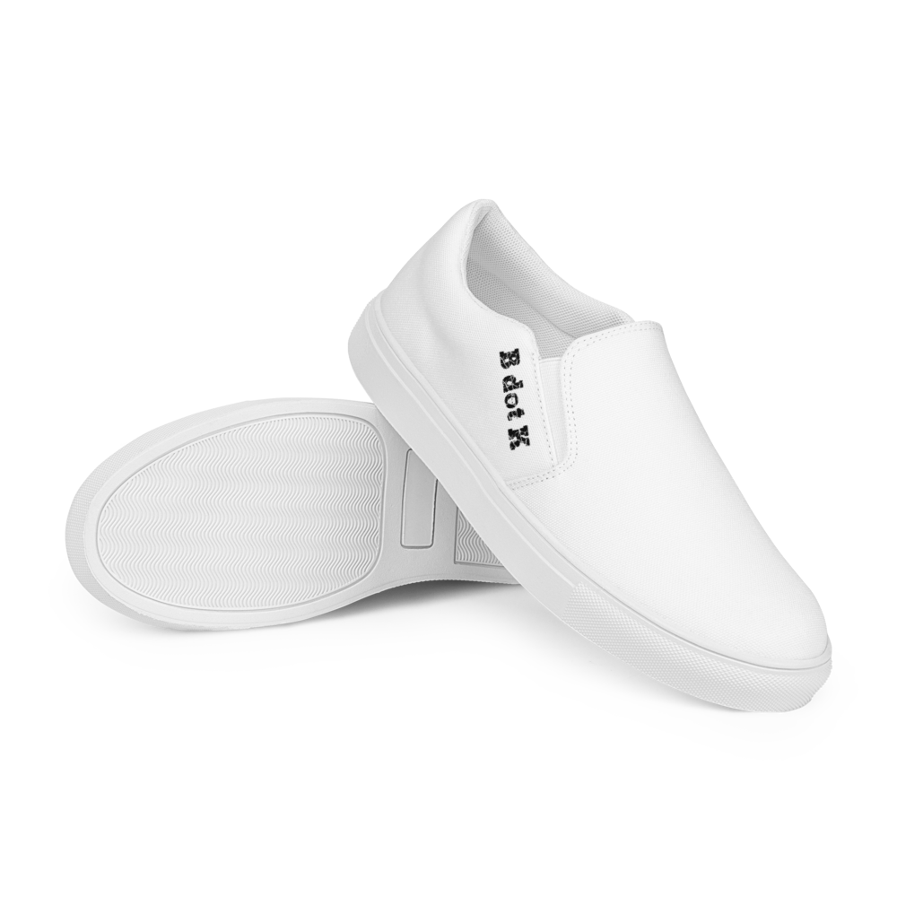 College shoes white B dot K