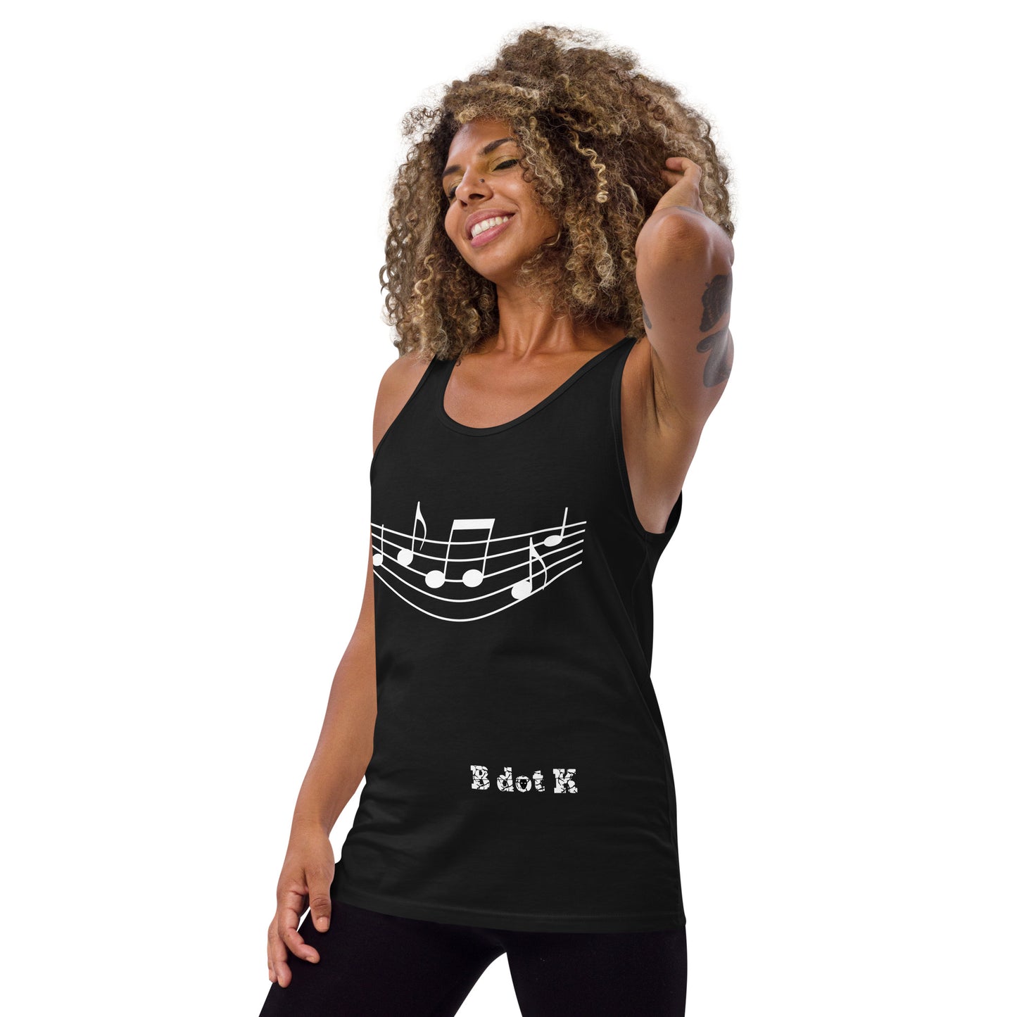 Tank Top sports Sound - B dot K Unisex dark