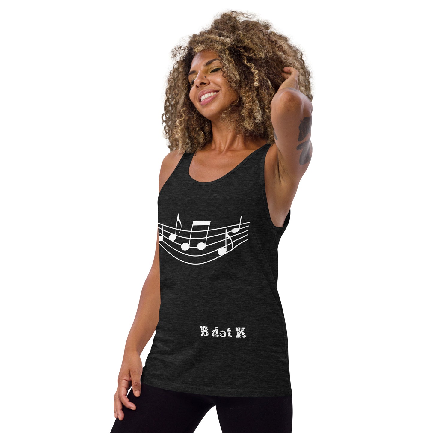 Tank Top sports Sound - B dot K Unisex dark