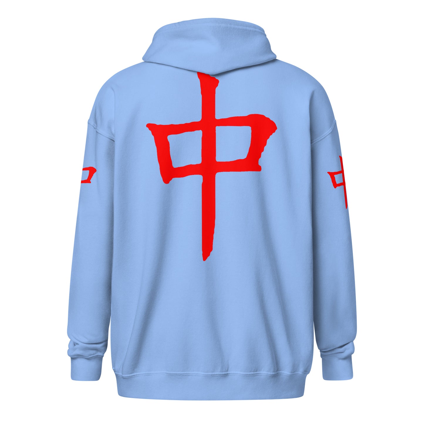Zip Hoodie - Red Dragon B dot K Unisex bright