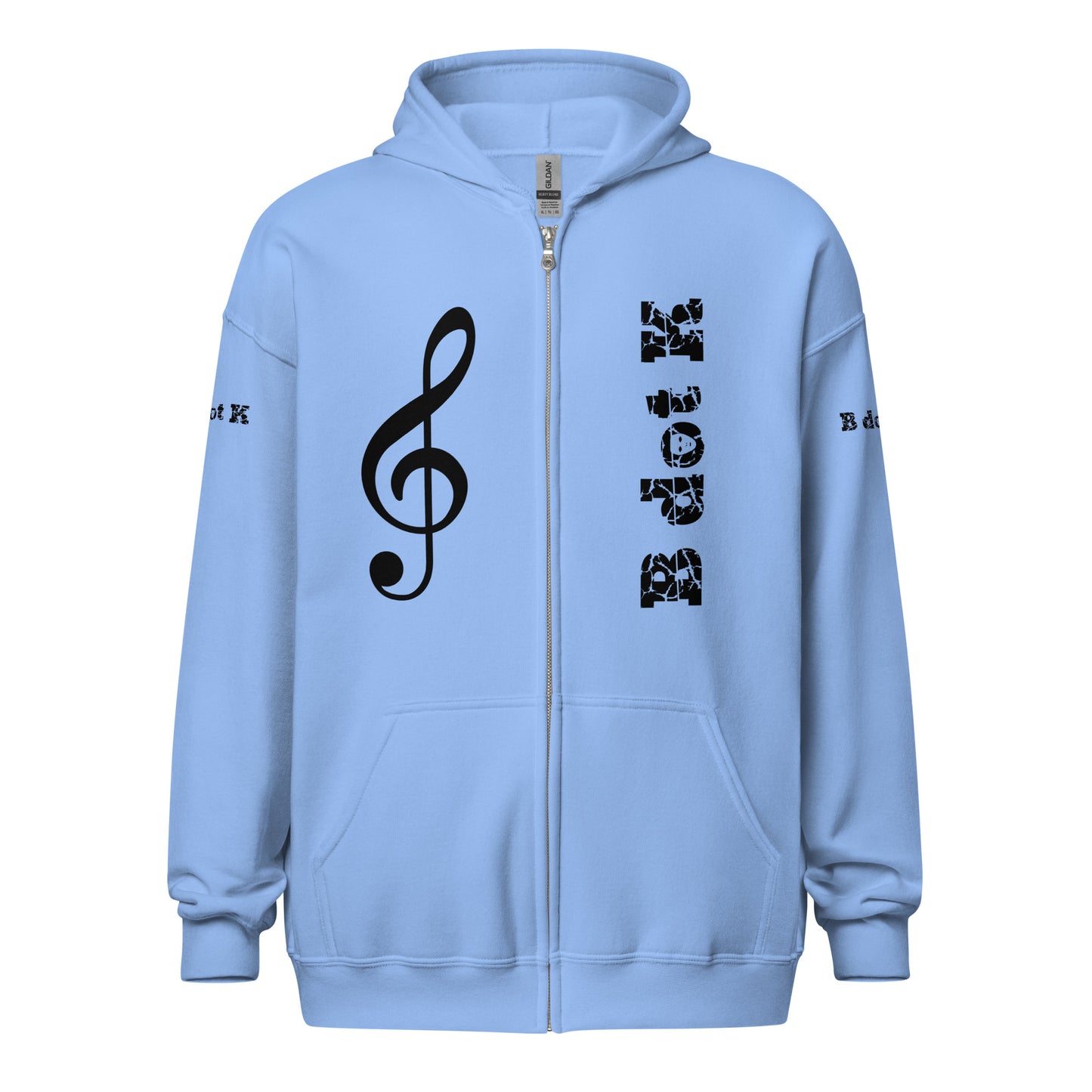 Zip Hoodie - Mask B dot K Unisex bright
