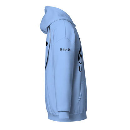 Zip Hoodie - Mask B dot K Unisex bright
