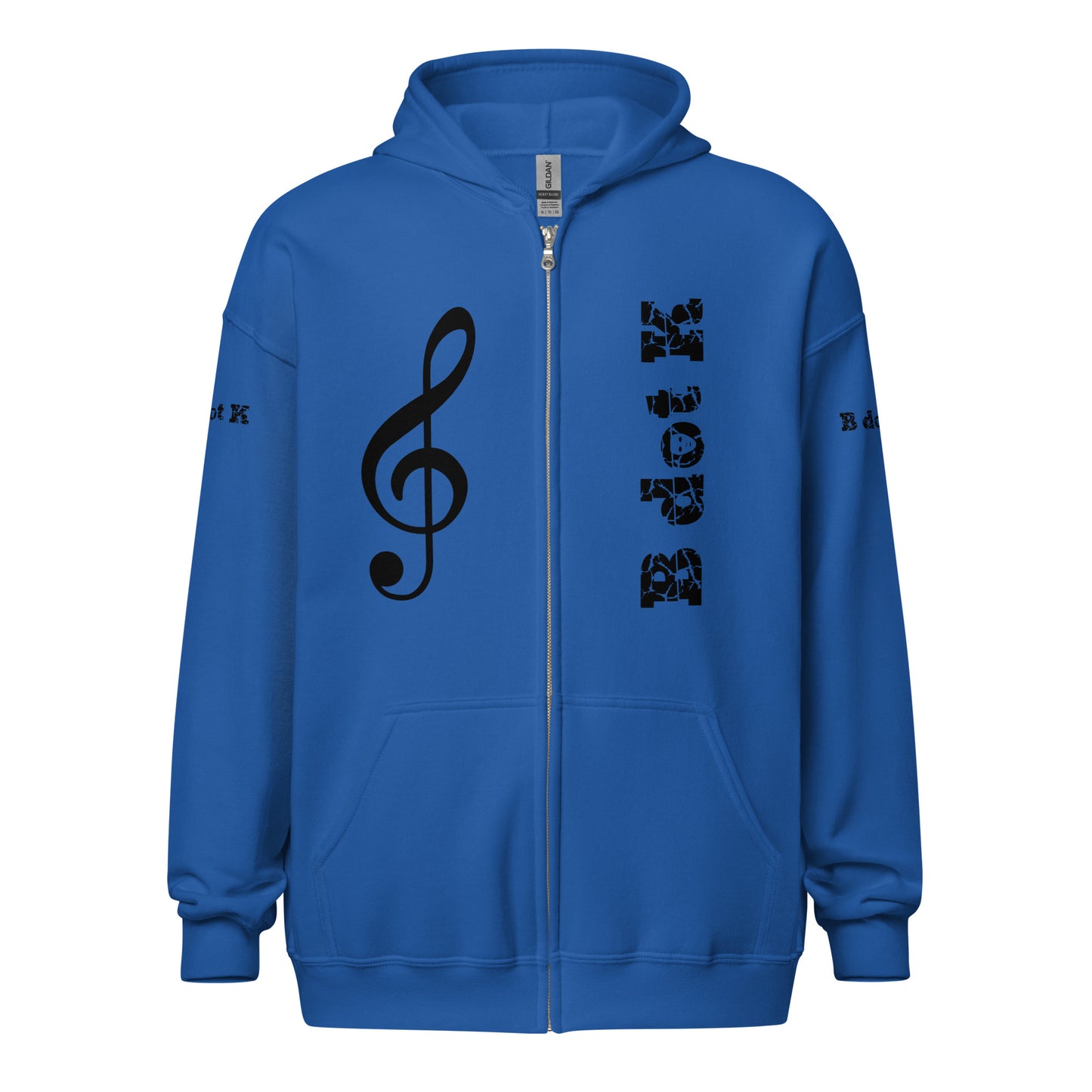 Zip Hoodie - Mask B dot K Unisex bright