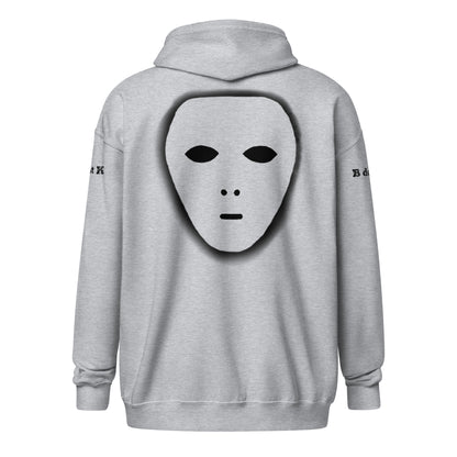 Zip Hoodie - Mask B dot K Unisex bright