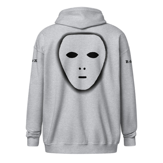 Zip Hoodie - Mask B dot K Unisex bright