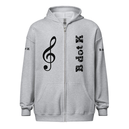 Zip Hoodie - Mask B dot K Unisex bright