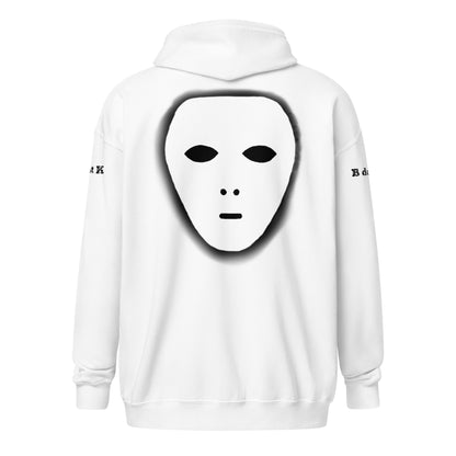 Zip Hoodie - Mask B dot K Unisex bright