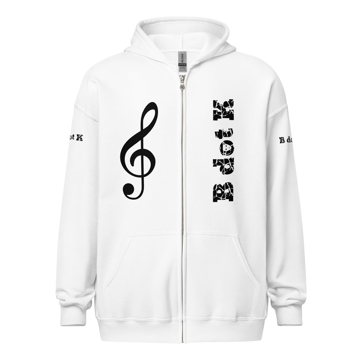 Zip Hoodie - Mask B dot K Unisex bright